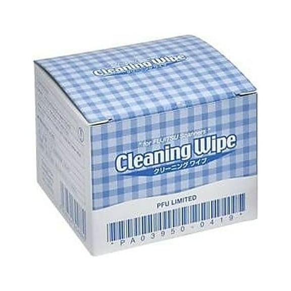 Fujitsu PA03950-0419 24ct Box of 3in x 3in Scanner Cleaning Wipes