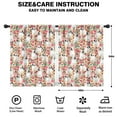 thumbnail image 2 of Blackout Kids Curtains,Cute Cartoon Rose with Dog Bulldog Childrens Insulated Curtains Set Of 2,Bedroom Essentials,Toddler Room Decor 42"x54"(106x137cm), 2 of 4