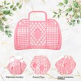 thumbnail image 4 of CSChome Bath Storage Basket Storage Basket with Handle: Large Capacity Hollow Design Beach Sundries Container, Home Supplies Organizer, 4 of 7