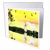 White Unicorn And Fairy Reflecting In The Lake 1 Greeting Card with envelope gc-53820-5