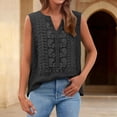 thumbnail image 4 of TRUBKH Camisole Tops Womens Summer Tops Linen Tank Womens Sleeveless Basic Cami Tanks Scoop Neck V Neck Camisole Tunic Blouses Basic Tight T Shirts Adjustable Spaghetti Strap Black M, 4 of 6