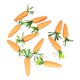thumbnail image 3 of 12 Uds. de centros de mesa de fiesta de zanahorias de primavera realistas, manualidades DIY, verduras artificiales para accesorios de fotografía de, 3 of 9