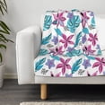 thumbnail image 3 of Picia Hawaiian Style Pattern Baby Soft Dot Blanket with Silky Satin Backing Baby Gifts for Boys and Girls (30" x 40"), 3 of 9