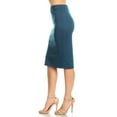 thumbnail image 2 of Women's Casual Solid Color Office Wear Pencil Skirt, 2 of 4