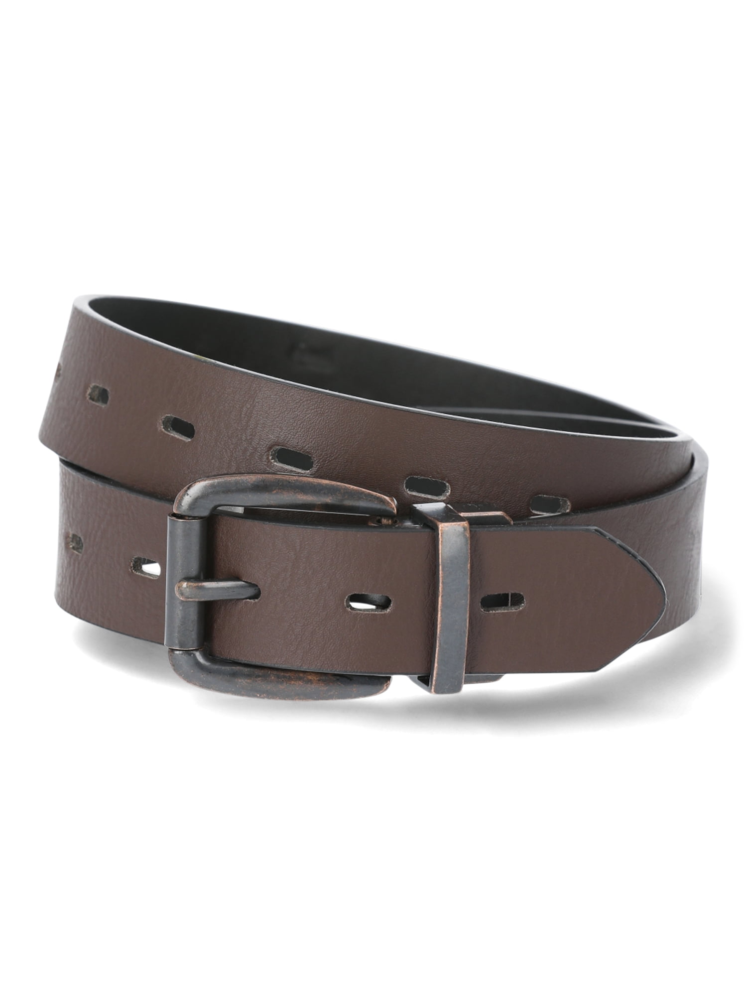Metal hardware and leather BOY belt - made in Spain FLETCHER HANDMADE LEATHER BELT – Go Forth Goods ® main image 2
