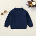 thumbnail image 3 of Younger Tree Baby Boy Sweater Toddler Fall Knit V Neck Pullover Long Sleeve Top Sweatshirt Clothes for 3-4T, 3 of 6