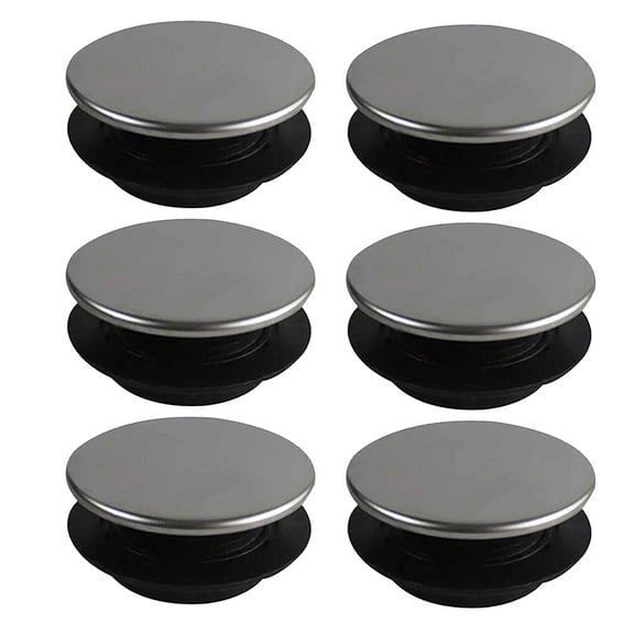 6 Pcs Stainless Steel Plugs for Sinks Hole Cover Faucet Silver