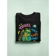 thumbnail image 3 of Alien Eating Pizza Design Sweatshirt Women -Image by Shutterstock, Female Large, 3 of 4