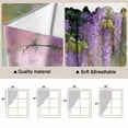 thumbnail image 5 of Swag Valance Curtains for Windows, Spring Flower Light Filtering Kitchen Curtains with Rod Pocket, Garden Blossom Fantasy Floral Pastoral Oil Painting Window Treatment Valances, 28x36 - 2 PCS, 5 of 9