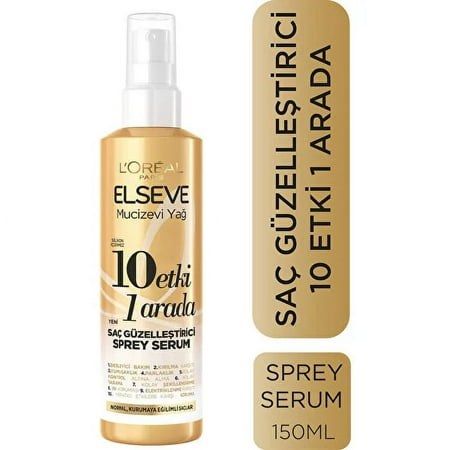 Elseve L'Oréal Paris Elseve Miracle Oil 10 Effect 1 Material Hair Beautifying Spray Serum 150ml