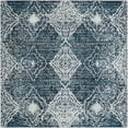 thumbnail image 2 of Unique Loom Kamala Washable Collection Area Rug - Chevron (7' 10" Square Navy Blue/Light Blue), 2 of 9