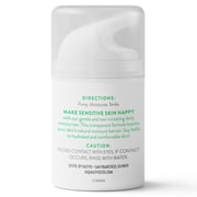 Native Gentle Facial Moisturizer for Sensitive Skin, Silicone Free, Fragrance Free, with Vitamin B3 and Aloe, Dermatologist Tested, 1.7 oz