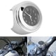 thumbnail image 2 of Reloj universal para manillar de motocicleta de 22-25 mm, montaje de metal, barra de agarre manual, reloj con esfera (esfera negra), 2 of 8