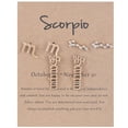 thumbnail image 1 of Dsscvnef 12 Constellation Zodiac Earrings Exquisite Old-English Jewelry Three Layer Birthday Letter Sign Pairs, 1 of 8