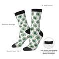 thumbnail image 4 of Pofeuu Peacock Feathers1 Print Crew Socks, Adult Running Hiking Socks for Youth and Adult, 4 of 6