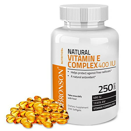 Bronson vitamine E naturelle Complex 400 UI (D-alpha-tocophérol), 250 gélules
