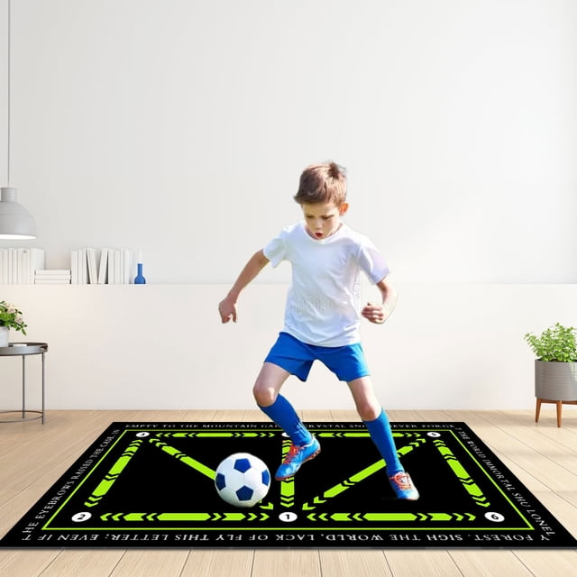 Dpityserensio Football Mat Football Mat Training Control Football Training Accessories Gym Mat Children's Football Mat