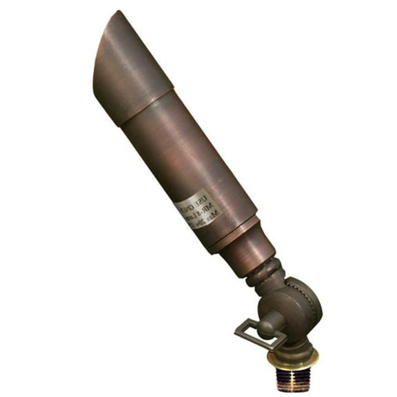 Dabmar Lighting LV28-ABZ Solid Brass Directional Spotlight with Hood- Antique Bronze