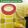 thumbnail image 2 of Unique Bargains Painters Tape Easy Removal 5500x1.9x0.01cm/60.15 Yards x 0.75 Inches x 140um Masking Master Tape Red, 2 of 6