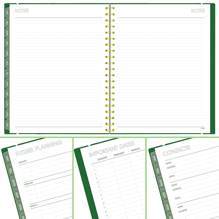 Mead Color Pop 2025 Planner, Green, 8.5x11 photo 6