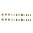 thumbnail image 2 of Tkrady 24Pcs Press On Nails French Heart And Bowknot Pattern 3D Fake Nails Pieces With Glue 1ml, 2 of 5