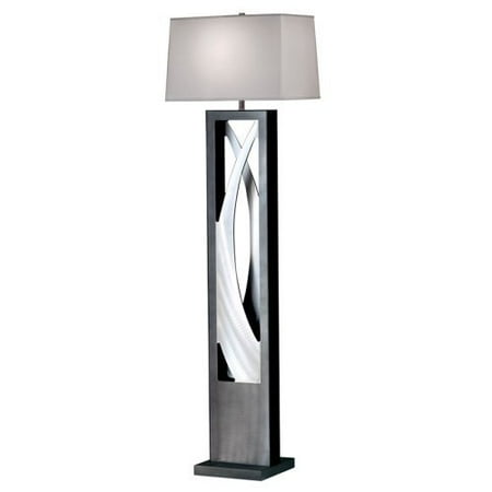 Nova 2010460 Silver Wave Floor Lamp - Charcoal