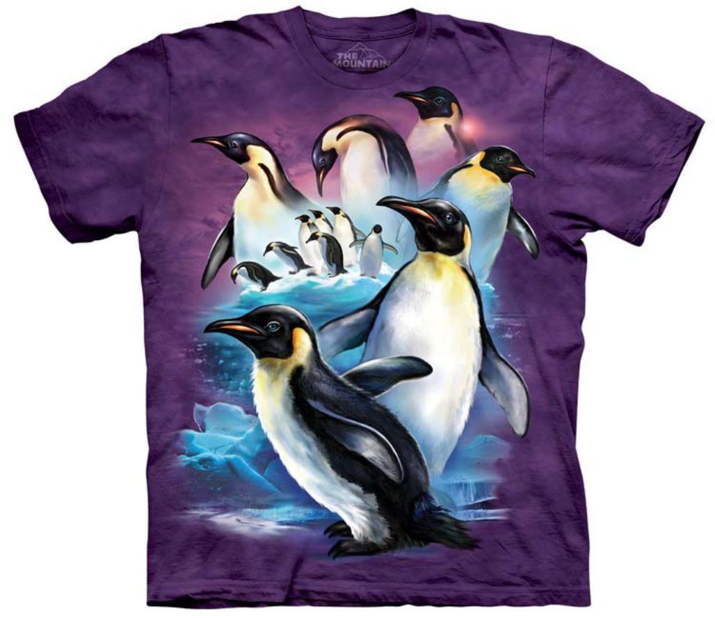Cotton Emperor Penguins Graphic T-Shirt 