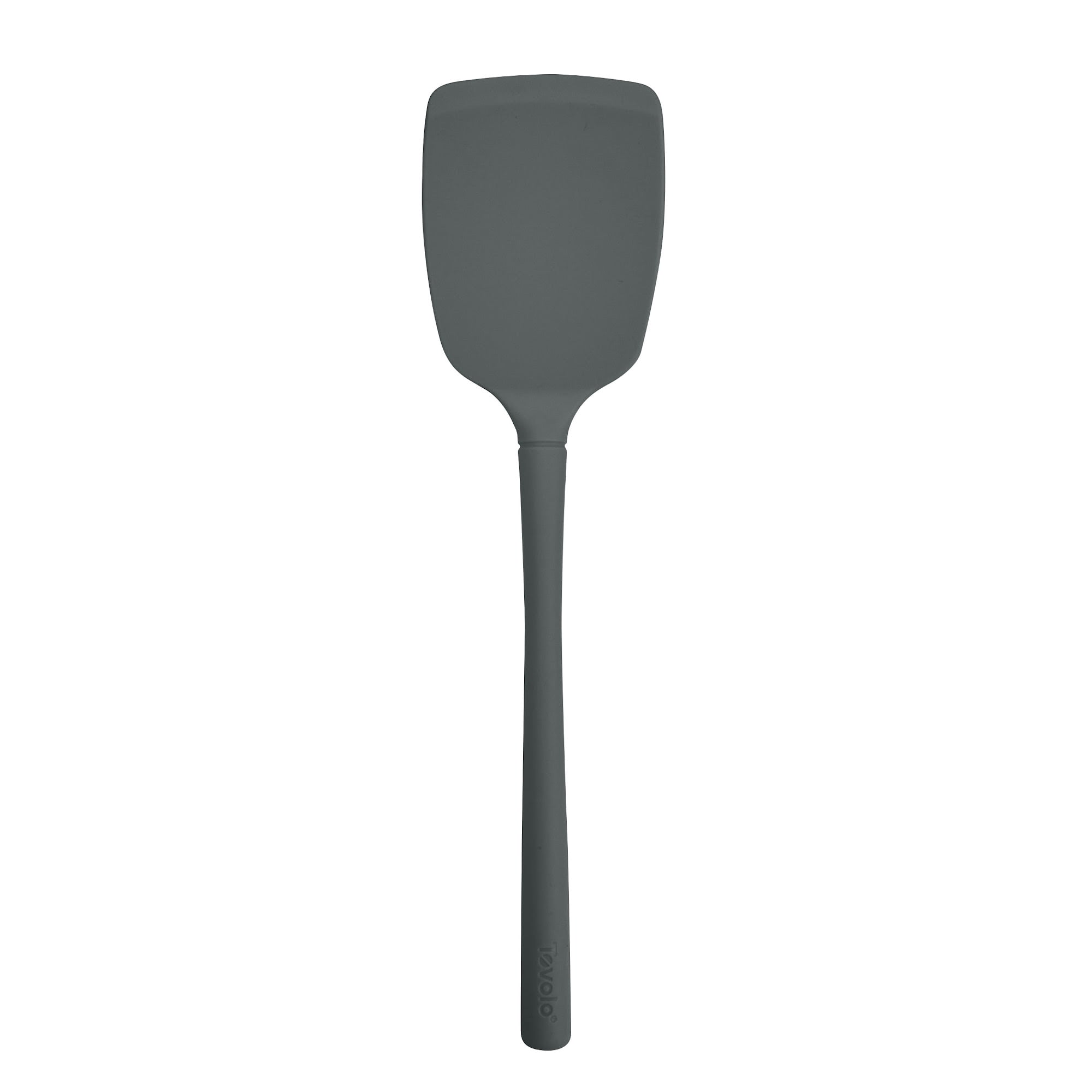 Tovolo Flex-Core Solid Turner, Silicone, Flex Edges, BPA-Free, 600F, Charcoal