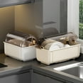 thumbnail image 4 of Plate Cup Dish Tray Cutlery Dryer Tray Drainer Dish Drying Rack With Lid Cover And Drainboard Nursing Bottle Holder Dish Storage Drain Bowl Rack For Tableware Kitchen Cabinet, 4 of 4