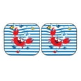 thumbnail image 7 of Bingfone Red Funny Crab On Blue Stripe Windshield Sun Shade 2-Piece Foldable Car Front Window Sunshade For Most Sedans Suv Truck - Auto Sun Blocker Visor Protector Blocks Max Uv Rays - Medium, 7 of 7