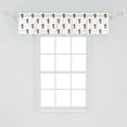 thumbnail image 2 of Ambesonne Purple Green Valance Pack of 2, Beetroot Vegetable, 54"X12", White Dark Magenta, 2 of 4