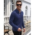 thumbnail image 3 of COOFANDY Long Sleeve Polo Shirts for Men Casual Dress Button Golf Tennis Collared Shirt with Pocket, Basic Lightweight Dry Fit Shirt for Work Travel, 3 of 8