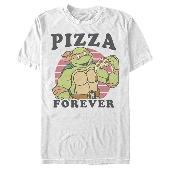 Men's Teenage Mutant Ninja Turtles Pizza Forever  Graphic Tee White 2X Large