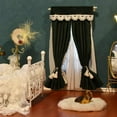 thumbnail image 4 of Miniature Curtain Rods, Versatile Alloy 1/12 Scaled Dollhouse Double Curtain Rod  For Window, 4 of 8