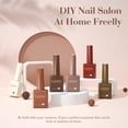thumbnail image 2 of Esmalte de uñas en gel CANNI Brown Nude, 6 colores, 9 ml, set Skin Tone, 2 of 8