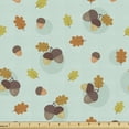 thumbnail image 1 of Acorn Fabric by the Yard Upholstery, Cartoon Acorn and Leaves Pattern in Continuous Order Pastel Color Oak Tree Elements, Decorative Fabric for DIY and Home Accents, 3 Yards, Multicolor by Ambesonne, 1 of 4