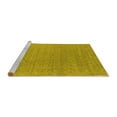 thumbnail image 2 of Ahgly Company Machine Washable Indoor Rectangle Abstract Yellow Contemporary Area Rugs, 5' x 7', 2 of 4