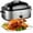 Silver, variant on Allgain8 QT Electric Roaster Oven with Self-Basting Lid, Turkey Roaster Oven with Defrost Warm Function, Removable Pan and Rack, Stainless Steel White
