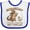 White and Royal, variant on Inktastic Someday I'll Rock a Beard Like My Uncle-bearded Dragons Boys or Girls Baby Bib