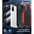 thumbnail image 3 of LeYi Samsung Galaxy S20 FE Case with [2 Pack] Screen Protectors, 4 Corners with Airbags, Non-Slip Textured Grip Bumper Support Wireless Charging Drop Resistant Samsung S20 FE 5G Case - Red, 3 of 8