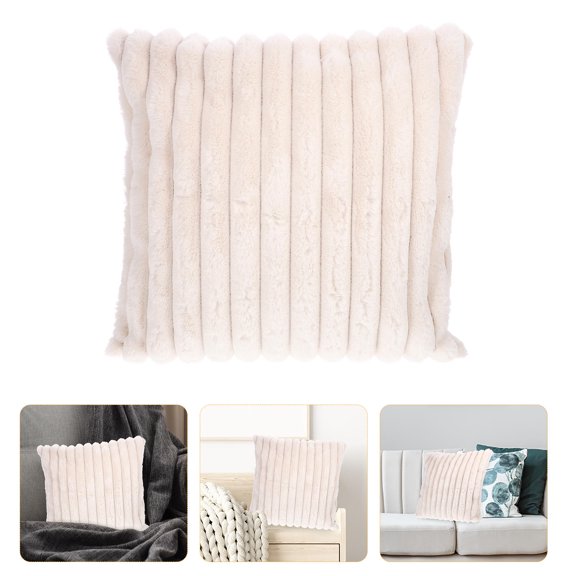 IMIKEYA Decorative Faux Sofa Pillow Cover Set - Soft Plush Throw Pillowcase for Couch, Living Room, Bedroom