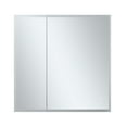 thumbnail image 3 of Bathroom Medicine Cabinet, Aluminum, Recessed/Surface Mount, 30" x 36", 2 Door, Mirrored w/LED, 3 of 11