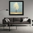 thumbnail image 3 of Michael Marcon 20x20 Black Modern Wood Framed Wall Art Titled - Blue Radiance II, 3 of 6
