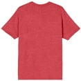 thumbnail image 3 of Americana Vintage Motel Graphic Crew Neck Short Sleeve Red Heather Men's T-shirt, 3 of 4