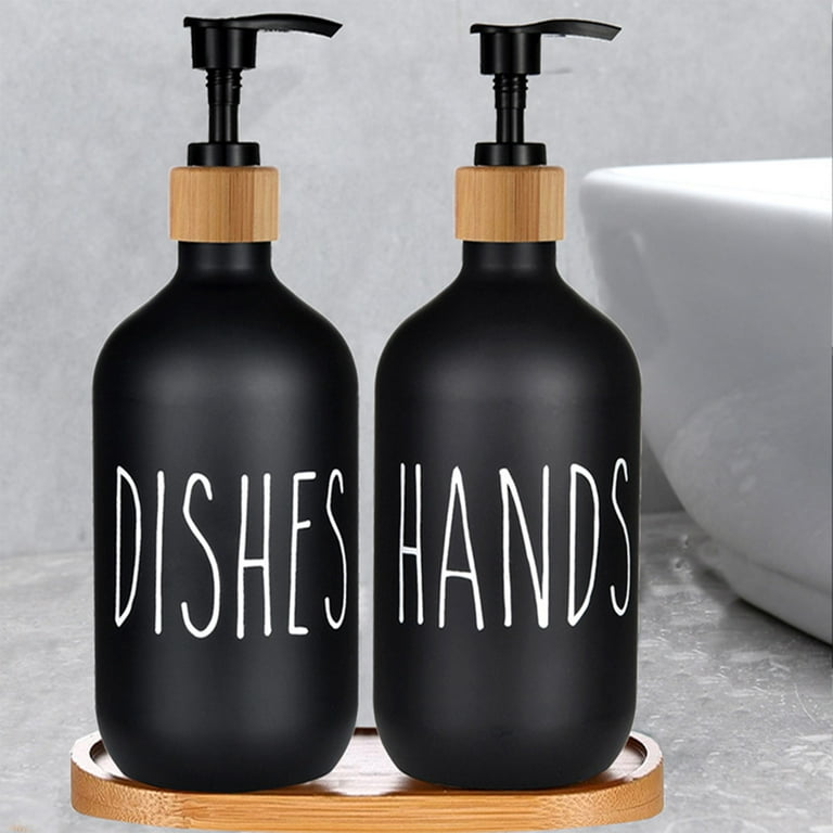 500ML Matte Black Dish Soap Bottle Kitchen Soap Dispenser