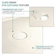thumbnail image 6 of Transolid FSL3636C-02 36-in x 36-in Cast Solid Surface Low Profile Shower Base with Concealed Center Drain, Cameo, 6 of 7