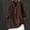 Coffee, variant on Ladies Shirts Summer Top for Women Tops Casual Loose Button-Down Blouse for Everyday Wear with Long Sleeves and Solid Color Coffee S