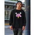 thumbnail image 2 of Brainstorm Design Sweatshirt Men -Image by Shutterstock, Male Small, 2 of 4