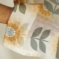 thumbnail image 3 of Vargottam Flower Print Extra Long Sheer Curtains for Double Height Windows & Doors - Set of 2 Panels, 108", Grommet Top, Light Filtering Printed Georgette Drapes, 3 of 9