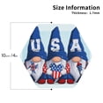 thumbnail image 2 of Gaeub Cute Gnomes in USA Print 4 Pcs Leather Coasters for Drinks ,Drink Coasters Sets,Drink Table Cup Coasters for Living Room Kitchen Coffee Decor-Hexagon, 2 of 6